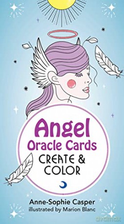 Angel Oracle Cards: Create And Color: 33 Customizable Cards and Step-By-Step Guidebook for Guidance and Self-Reflection (Tarot/Oracle Decks) - Anne-Sophie Casper [KSIĄŻKA]