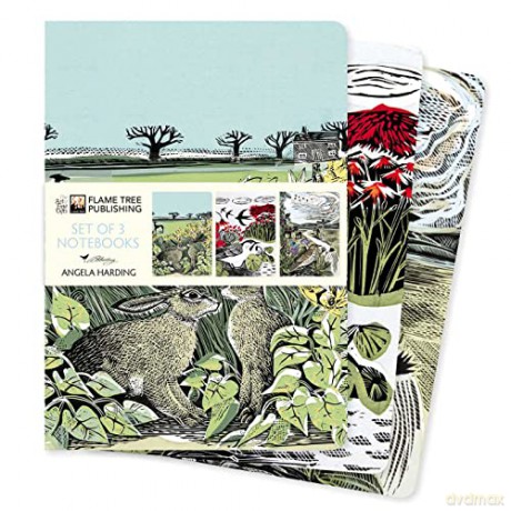 Angela Harding Set of 3 Standard Notebooks (Standard Notebook Collection) - Flame Tree Studio [KSIĄŻKA]