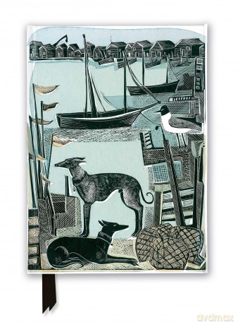 Angela Harding: Harbour Whippets (Foiled Journal) (Flame Tree Notebooks) - Flame Tree Studio [KALENDARZ]