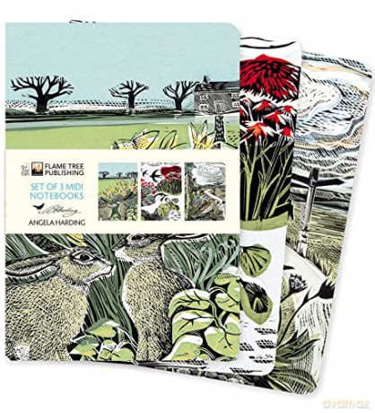 Angela Harding: Landscapes Set of 3 Midi Notebooks (Midi Notebook Collections) - Flame Tree Studio [KSIĄŻKA]