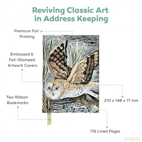 Angela Harding: Marsh Owl (Address Book) (Flame Tree Address Books) - Flame Tree Studio [KSIĄŻKA]