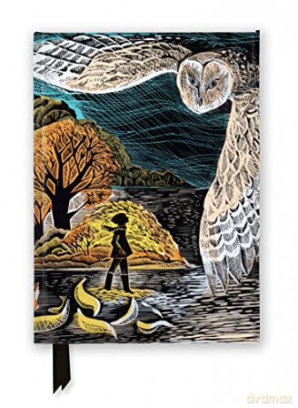 Angela Harding: October Owl (Foiled Journal): October October Foiled Journal (Flame Tree Notebooks) - Flame Tree Studio [KALENDARZ]