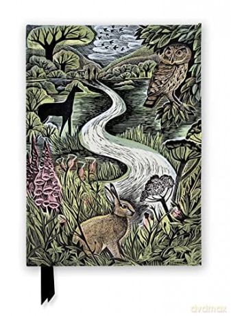 Angela Harding: The Wood (Foiled Journal): Landlines Foiled Journal (Flame Tree Notebooks) - Flame Tree Studio [KALENDARZ]
