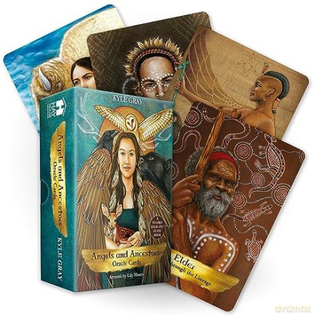 Angels and Ancestors Oracle Cards: A 55-Card Deck and Guidebook - Kyle Gray [KSIĄŻKA]