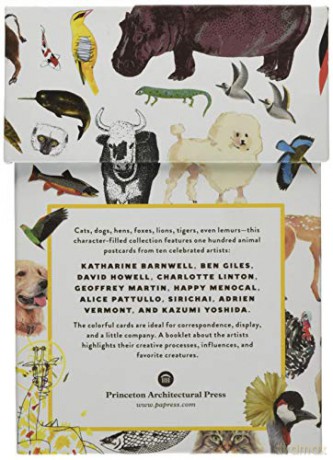 Animal Box Postcards: 100 Postcards by 10 Artists - Princeton Architectural Press [KALENDARZ]