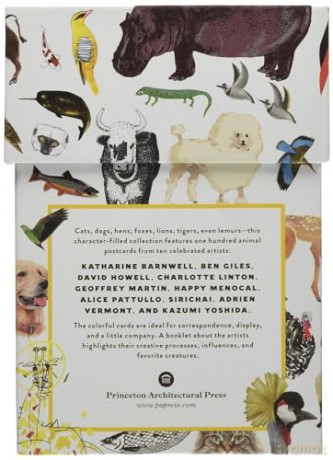 Animal Box Postcards: 100 Postcards by 10 Artists - Princeton Architectural Press [KALENDARZ]