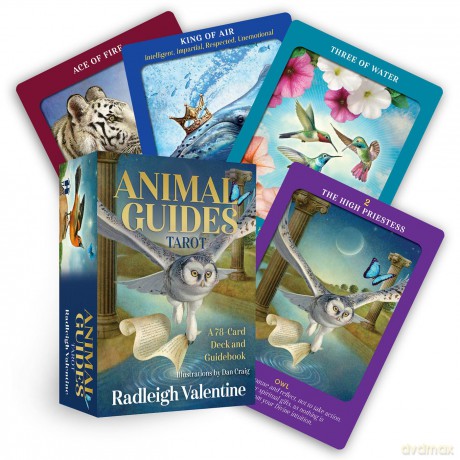 Animal Guides Tarot: A 78-Card Deck and Guidebook - Radleigh Valentine [KSIĄŻKA]