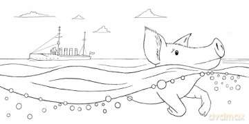 Animals in Wartime Colouring Book - Frances Castle [KSIĄŻKA]