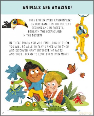 Animals: Awesome GAMES and FACTS for hours of engaging FUN! (Fun + Facts Activity Book) - Illustrated by Carolina Grosa [KSIĄŻKA]