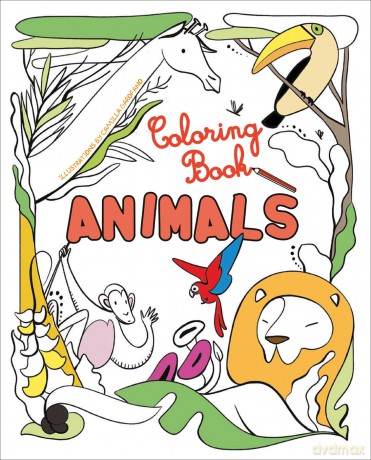 Animals: Coloring Book - Illustrated by Camilla Garofano [KSIĄŻKA]