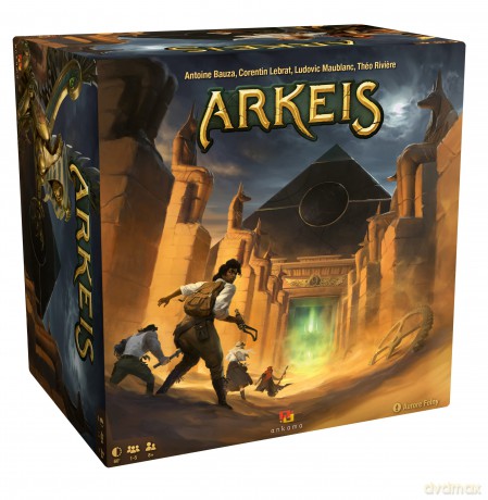 Ankama: Arkeis, Strategy Board Game, 60 Minute Play Time, for 1 to 5 Players, for Ages 10 and up [KSIĄŻKA]