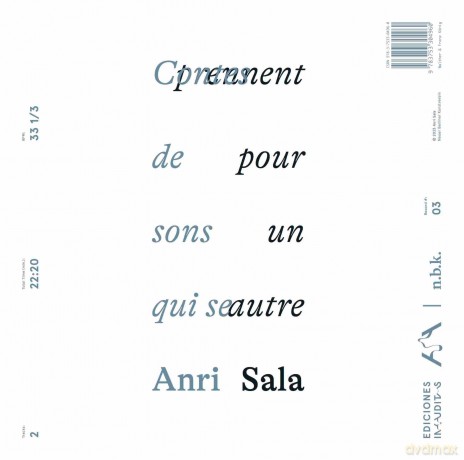 Anri Sala: Contes de sons qui se prennent pour un autre - n.b.k. Record #3 - Anri Sala [KSIĄŻKA]