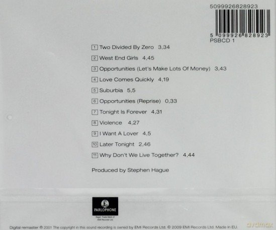 Pet Shop Boys: Please [CD]