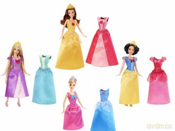MATTEL Lalka Disney Princess Magiclip Księżniczka (Y9357) [ZABAWKA]
