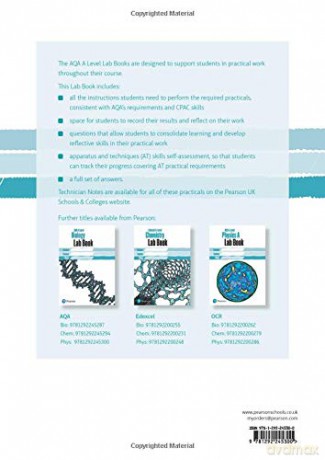 AQA A level Physics Lab Book: Lab Book (AQA A level Science (2015)) - Pearson [KSIĄŻKA]