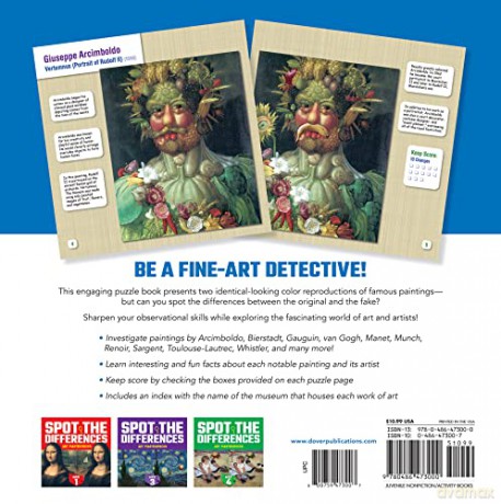 Art Masterpiece Mysteries: 02 (Dover Children's Activity Books) - Diane Teitel Rubins [KSIĄŻKA]