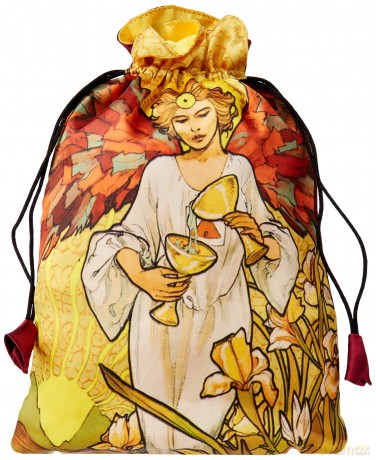 Art Nouveau Tarot Bag: Satin printed tarot bag - Giulia Massaglia [KSIĄŻKA]