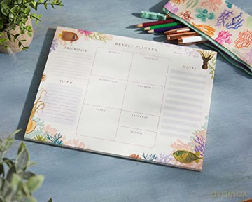 Art of Nature: Under the Sea Weekly Planner Notepad: (Undated Weekly Planner, Cute Stationery Gift, Gift for Girls) - Insight Editions [KSIĄŻKA]