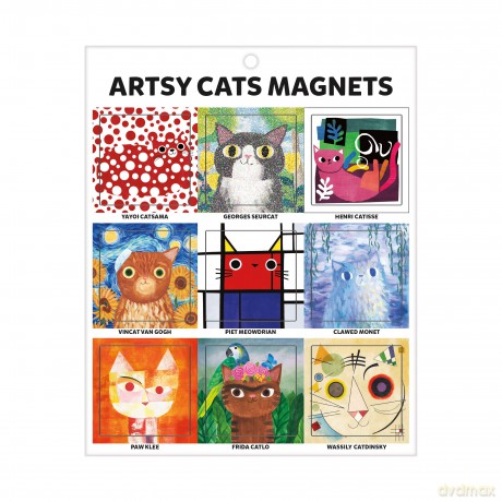 Artsy Cats Magnets - Angie Rozelaar [KSIĄŻKA]