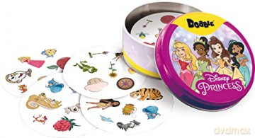 Asmodee | Dobble Disney Princess | Card Game | Ages 4+ | 2-5 Players | 10 Minutes Playing Time [KSIĄŻKA]
