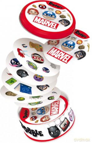 Asmodee | Dobble Marvel Emoji | Card Game | Ages 6+ | 2-8 Players | 15 Minutes Playing Time [KSIĄŻKA]