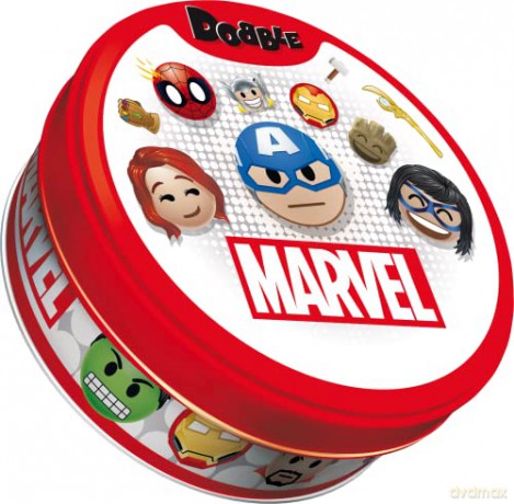 Asmodee | Dobble Marvel Emoji | Card Game | Ages 6+ | 2-8 Players | 15 Minutes Playing Time [KSIĄŻKA]