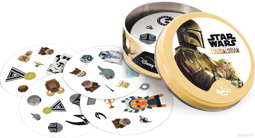 Asmodee | Dobble Star Wars Mandalorian | Card Game | Ages 6+ | 2-8 Players | 15 Minutes Playing Time [KSIĄŻKA]