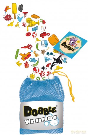 Asmodee | Dobble Waterproof | Card Game | Ages 6+ | 2-8 Players | 15 Minutes Playing Time [KSIĄŻKA]
