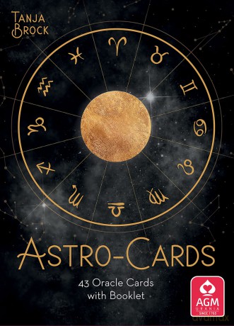 Astro-Cards Oracle Deck: 43 Oracle Cards With Booklet - Tanja Brock [KSIĄŻKA]