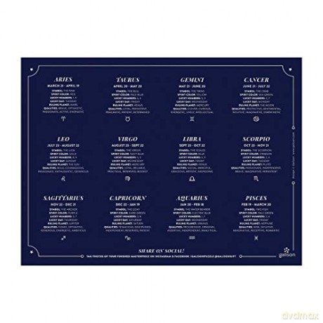 Astrology 1000 Piece Foil Puzzle (Puzzles) - Sarah McMenemy [KALENDARZ]