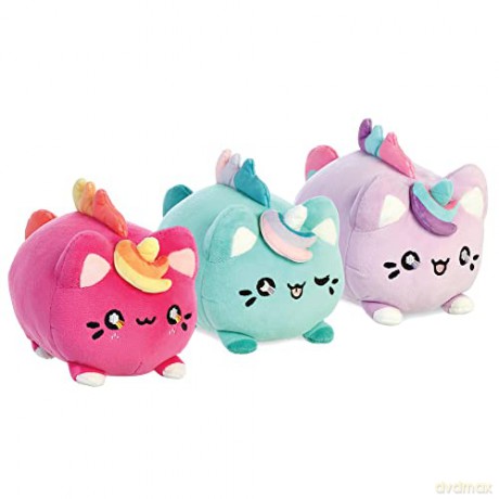 Aurora, 14288, Tasty Peach Berry Sunset Meowchi, 7In, Eco-friendly soft toy, Pink