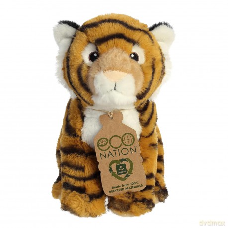 Aurora, 35000, Eco Nation Bengal Tiger, 9In, Soft Toy, (Orange, Black, White)
