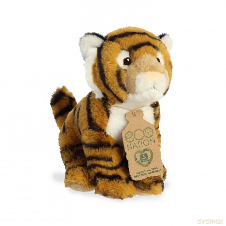 Aurora, 35000, Eco Nation Bengal Tiger, 9In, Soft Toy, (Orange, Black, White)