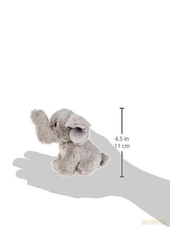 Aurora, 35067, Eco Nation Mini Elephant, 5In, Soft Toy, Grey