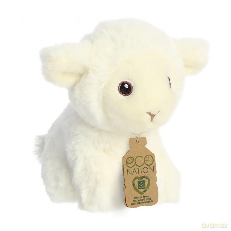 Aurora, 35073, Eco Nation Mini Lamb, 5In, Soft Toy, White