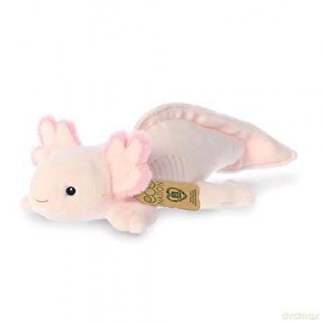 Aurora, 35100, Eco Nation Axolotl, Recycled Soft Toy, Pink