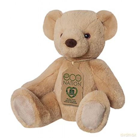 Aurora, 61512, Eco Nation Teddy Bear, Recycled Soft Toy, Brown