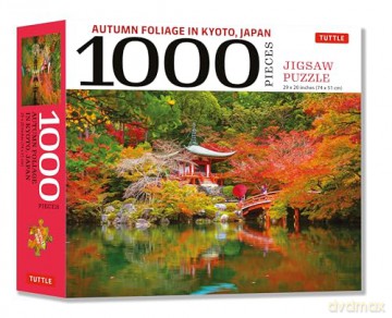 Autumn Foliage in Kyoto, Japan - 1000 Piece Jigsaw Puzzle: finished size 29 x 20 inch (74 x 51 cm): for Adults and Families - Finished Puzzle Size 29 x 20 inch (74 x 51 cm); A3 Sized Poster - Tuttle Studio [KSIĄŻKA]