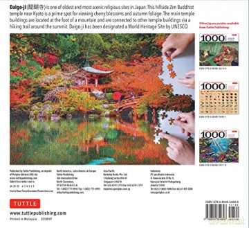 Autumn Foliage in Kyoto, Japan - 1000 Piece Jigsaw Puzzle: finished size 29 x 20 inch (74 x 51 cm): for Adults and Families - Finished Puzzle Size 29 x 20 inch (74 x 51 cm); A3 Sized Poster - Tuttle Studio [KSIĄŻKA]