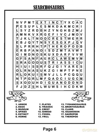 Awesome Dinosaur Activities: Mazes, Hidden Pictures, Word Searches, Secret Codes, Spot the Differences, and More! (Dover Kids Activity Books: Dinosaurs) - Diana Zourelias [KSIĄŻKA]
