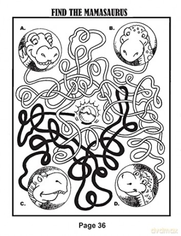 Awesome Dinosaur Activities: Mazes, Hidden Pictures, Word Searches, Secret Codes, Spot the Differences, and More! (Dover Kids Activity Books: Dinosaurs) - Diana Zourelias [KSIĄŻKA]