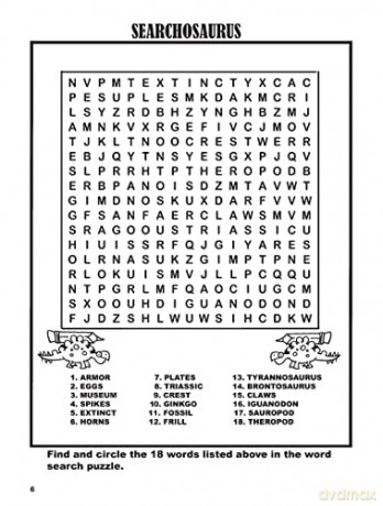 Awesome Dinosaur Activities: Mazes, Hidden Pictures, Word Searches, Secret Codes, Spot the Differences, and More! (Dover Kids Activity Books: Dinosaurs) - Diana Zourelias [KSIĄŻKA]
