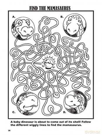 Awesome Dinosaur Activities: Mazes, Hidden Pictures, Word Searches, Secret Codes, Spot the Differences, and More! (Dover Kids Activity Books: Dinosaurs) - Diana Zourelias [KSIĄŻKA]