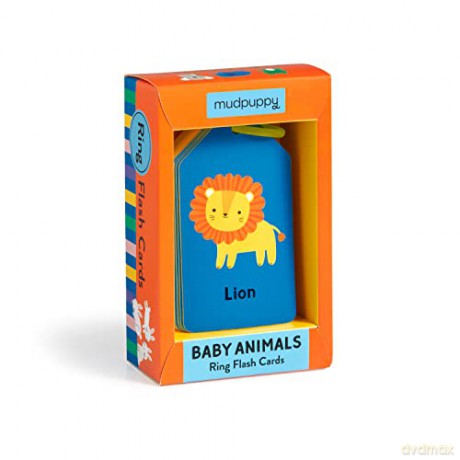 Baby Animals Ring Flash Cards - Mudpuppy [KSIĄŻKA]