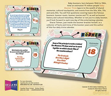 Baby Boomer Trivia 2023 Daily Calendar (BOXEDDAILY 365 DAY COMBINED) - Stacia Tolman [KALENDARZ]