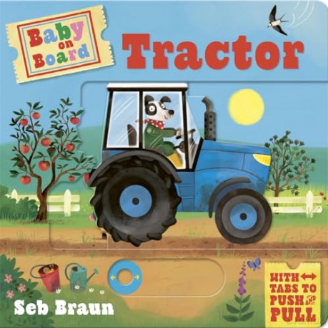 Baby on Board: Tractor: A Push, Pull, Slide Tab Book - Ruth Symons [KSIĄŻKA]