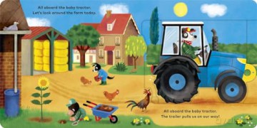 Baby on Board: Tractor: A Push, Pull, Slide Tab Book - Ruth Symons [KSIĄŻKA]