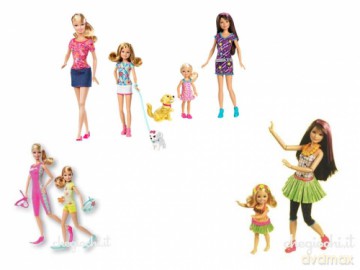 Lalka Siostrzyczki Barbie Dwupak [ZABAWKA]