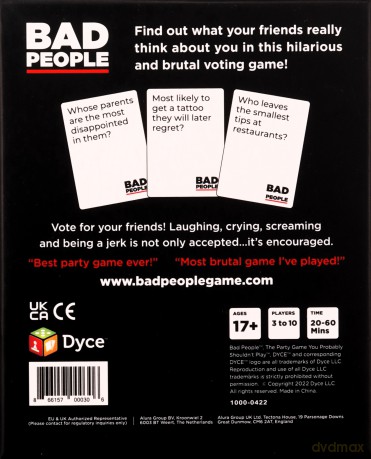 BAD PEOPLE Game - Find Out What Your Friends Really Think of You [KSIĄŻKA]