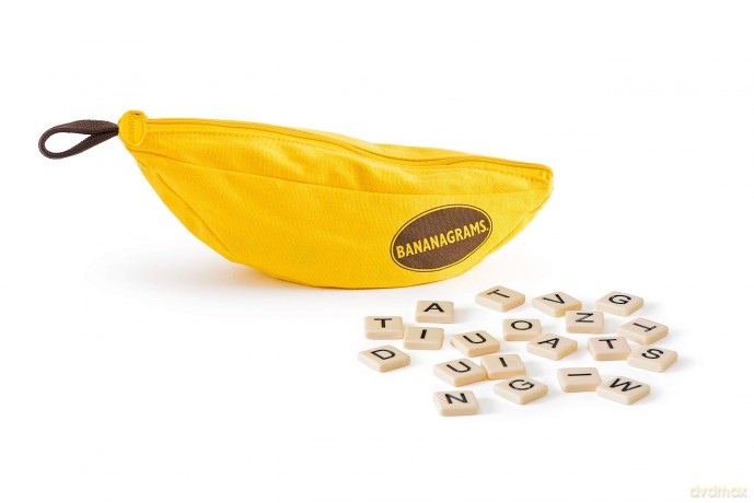 Bananagrams | Word Game | Ages 7+ | 2-6 Players | 15 Minute Playing Time, Yellow - Bananagrams [KSIĄŻKA]